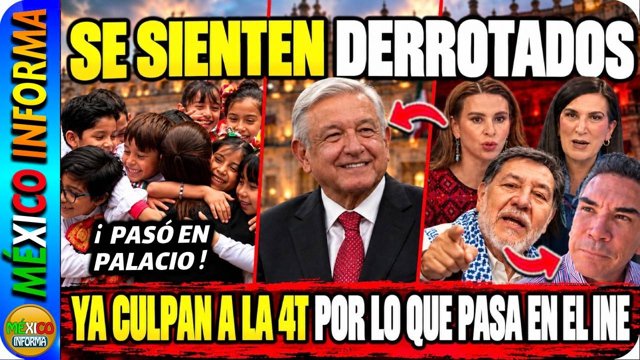 NIÑOS SE REÚNEN CON LA PRESIDENTA. OPOSICIÓN DERROTADA CULPA A AMLO Y A SHEINBAUM POR TADDEI.