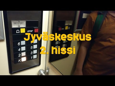 Hissivideo: Jyväskeskus, Jyväskylä, 2. hissi - 1993 Otis (manuaaliovinen)