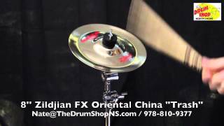 Video thumbnail for Zildjian FX Oriental China "Trash" Cymbal 8'' - The Drum Shop North Shore by Nate Morrison Drums