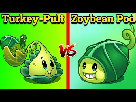 PVZ 2 | Max Level Zoybean Pod vs Turkey Pult - Who Will Win?