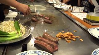 preview picture of video 'Kobe Beef, Steak Land Restaurant - Kobe, Japan'