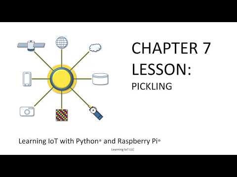 Learning Iot With Python And Raspberry Pi Pickling In Python Lesson