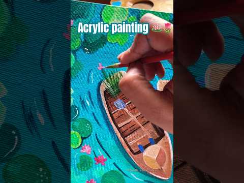 Acrylic painting from start to finish 🌈🎨🖼️🌸 #art #painting #artist #acrylicpainting #handmade