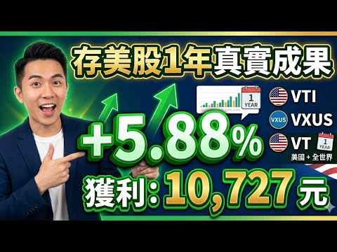 小資族無腦存股教學！VTI、VXUS、VT怎麼選？指數化投資1年真實成果揭曉