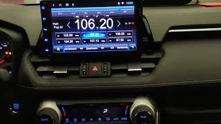 Android 10.1 car multimedia for Toyota RAV4 2019 support dashboard info sync and ERA-glonass