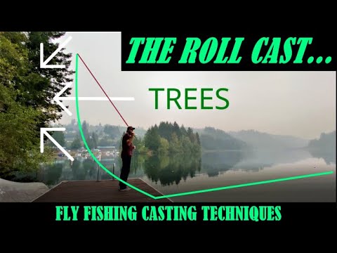Fly Fishing Casting Techniques - How to Roll Cast a Fly Rod - How to Roll Cast Fly Line #flyfishing