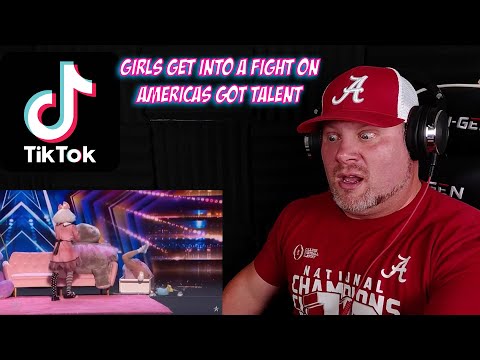 Tik Tok GIRLS GET INTO A FIGHT On Americas Got Talent - Wait For It!   REACTION VIDEO