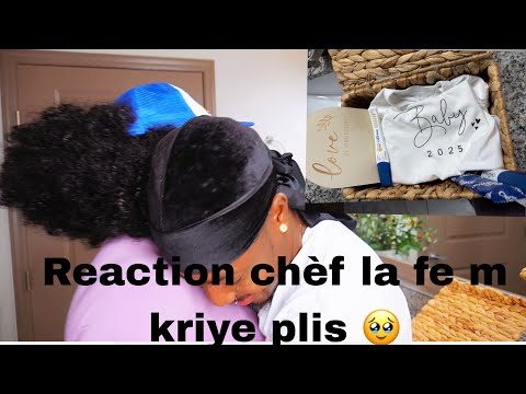 Ou pa ka kriye. Reaction chèf la lem dil m ansent 🥹
