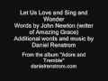 Let Us Love and Sing and Wonder