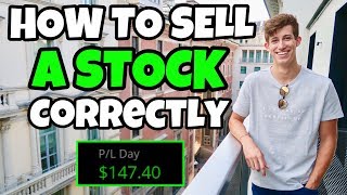 How To Sell A Stock Correctly For Beginners 2019