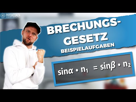 Brechungsgesetz Beispiel - Aufgaben! || Grundlagen Physik || Physik für Mediziner