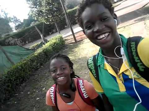 Going to practice with Kitambala from Burundi