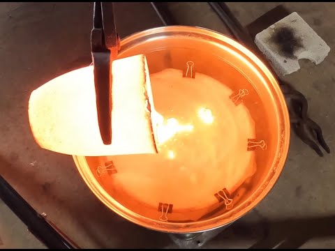 Water casting a copper tsuba