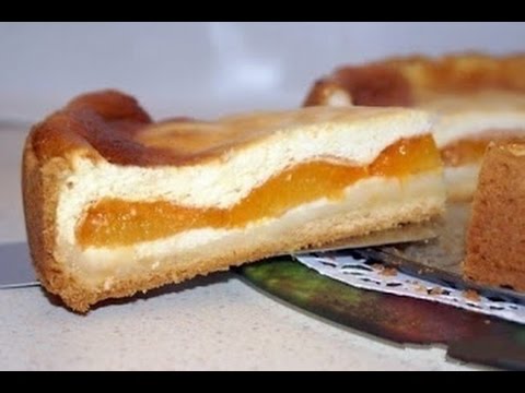 Творожный пирог с абрикосами.