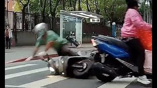 【車禍影片】 台灣一堆路要待轉不待轉搞得亂七八糟，但真的用點腦…（2023.05.11 新北市中和區景平路