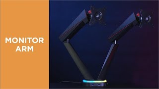 Spring-Assisted Pro Gaming Monitor Arms-LDT39 Series