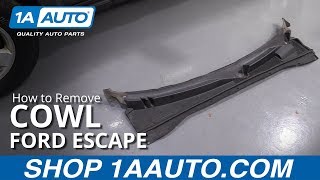 How to Remove Cowl 08-12 Ford Escape