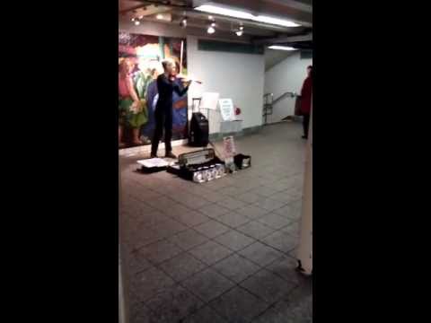 A Violinist at the Times Square Station