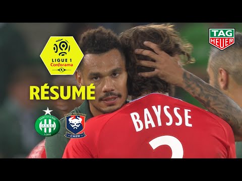 AS Saint-Etienne - SM Caen ( 2-1 ) - Résumé - (ASSE - SMC) / 2018-19