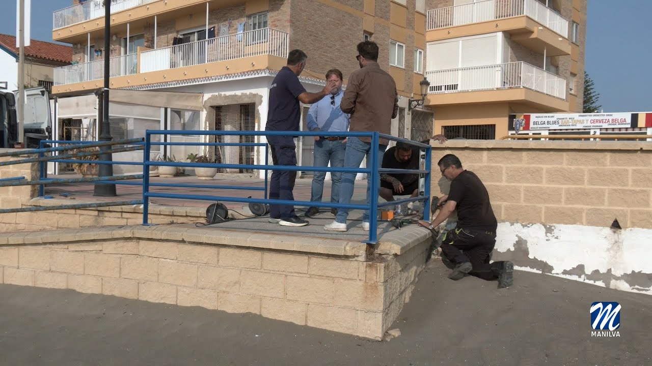 Infraestructura actúa en las barandillas del paseo marítimo