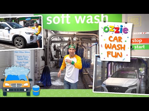 Car Wash For Kids With Ozzie | Learn How a Car Wash Works