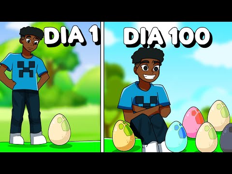 Sobrevivi 100 DIAS COLECIONANDO DRAGÕES no Minecraft - O FILME