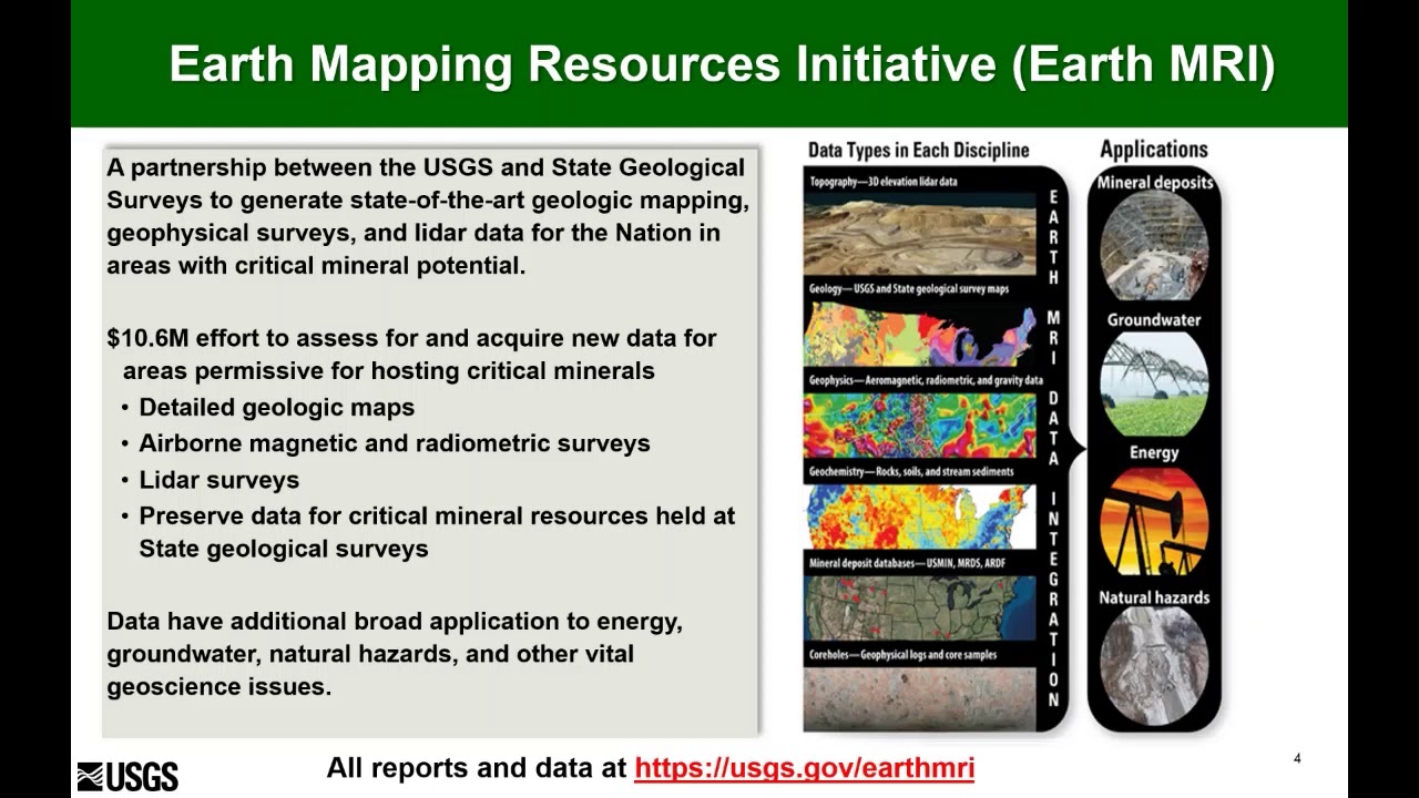 Critical Mineral Mapping Efforts from National to International Scales, Part I