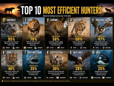 Top 10 Most Efficient Hunters