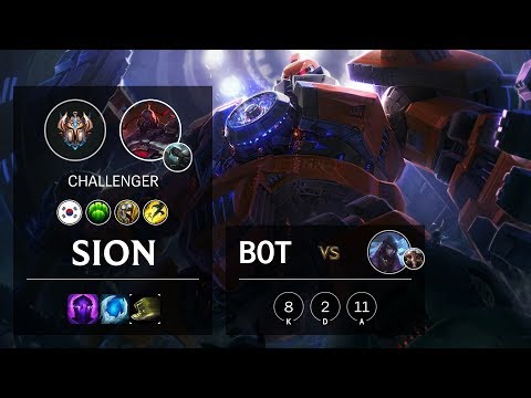 Sion Bot vs Aphelios - KR Challenger Patch 10.8