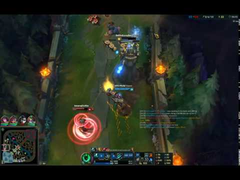 Thresh vs ezreal sick outplay under turret