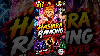 HASHIRA RANKING #anime #demonslayer #animeedit