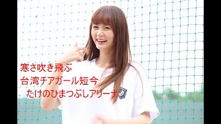 寒さ吹き飛ぶ台湾チアガール短今