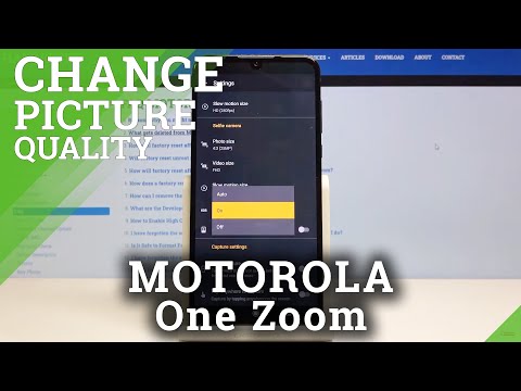 How to Activate HDR Selfie Camera in Motorola One Zoom - Change Photo Quality