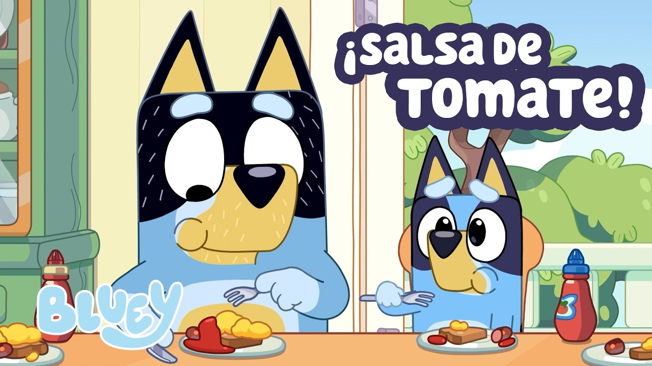 ¡Es hora de probar la salsa de tomate! 🍅 | Bluey Español Canal Oficial