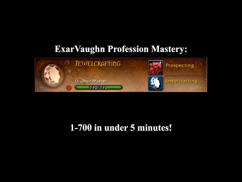 World of Warcraft Jewelcraft Mastery, Best profession Leveling Guides / Tutorial