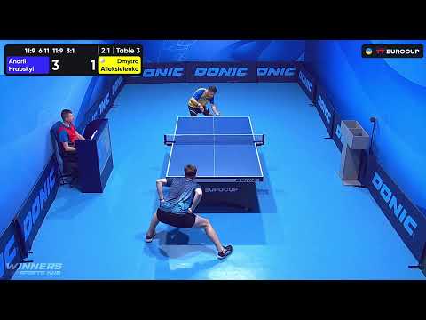 11:10 Andrii Hrabskyi -  Dmytro Alieksieienko 24.07.2023 TT Euro.Cup  Ukraine   Master.  TABLE 3