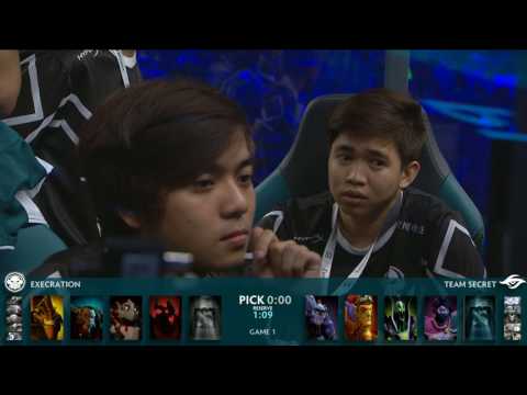 Team Secret vs Execration Game 1 | DOTA 2 The International 7 (TI7) 2017 Low Bracket Round 1