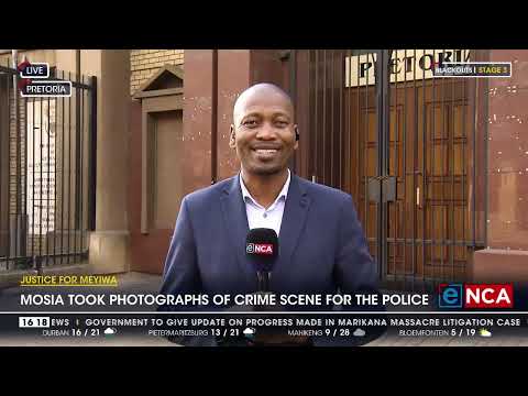 Justice for Meyiwa Mosia took photographs of crime scene