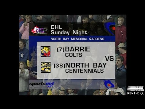 OHL Rewind - Friday Night Hockey: Barrie Colts  @ North Bay Centennials - November 8 1998