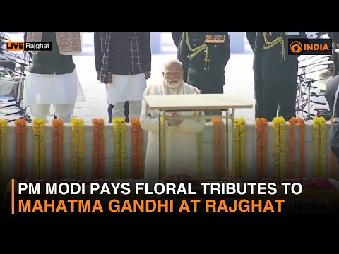 PM Modi pays floral tributes to Mahatma Gandhi on his 78th death anniversary at Rajghat