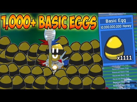 Getting 1 000 Basic Eggs Because Why Not Roblox Bee Swarm - roblox bee swarm simulator plastic eggs