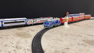 Indian Railways Train Ho Scale Model Angry Loco Pilot On Tracks Miniature Model Train