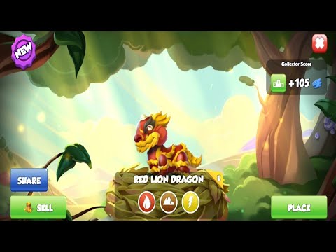 Hatched Red Lion and Meadow Dragon | Epic Dragon | Dragon Mania Legends