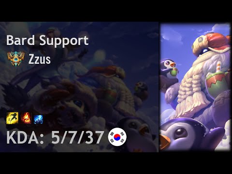 Bard Support vs Thresh - Zzus - KR Challenger Patch 6.17