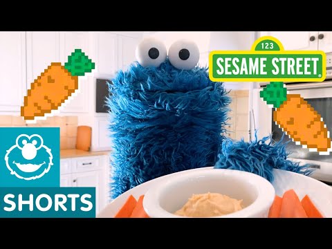 Sesame Street: Try Hummus and Carrots with Cookie Monster | Cookie Monster Snack Chat #3