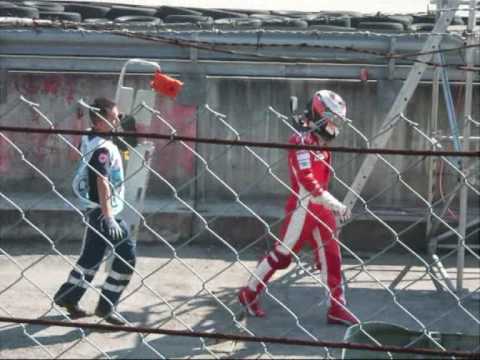 Kimi Räikkönen - after his accident in Monza 2007