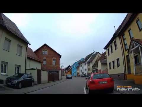 D: Gölshausen. Große Kreisstadt Bretten. Landkreis Karlsruhe. Ortsdurchfahrt. Dezember 2017