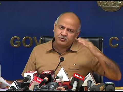 Dy CM Manish Sisodia Briefs Media on the decisions taken by the Cabinet Minister