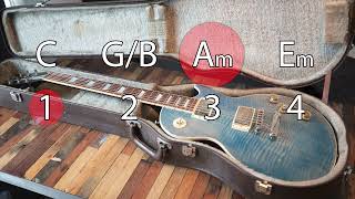 Backing track in the key of G (with a syncopated chord change)