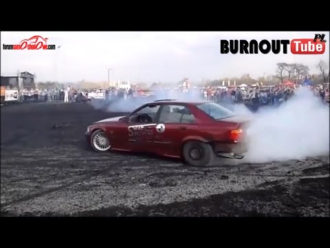 Palenie gumy BMW E36 4.8 V8 "CYWKA" - Majówka z BMW 2013